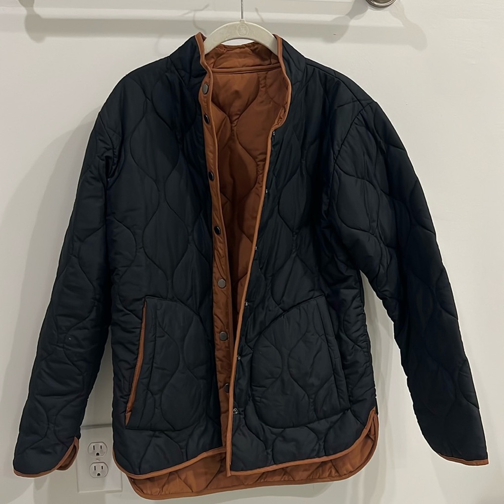 Reversible padded coat